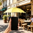 thumbnail image 4 of Yellow Suction Cup Phone Sun Shade Umbrella, UV Block & Anti-Glare Waterproof Cover, Adjustable Angle Phone Shield for Outdoor Live Streaming, Selfies & Video Calls, 4 of 6