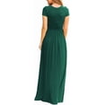 thumbnail image 3 of Aiyino Women's Maxi Dresses Short Sleeve Casual Long Dresses Loose with Pockets, 3 of 6