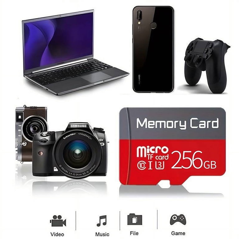5-Star 256GB Micro SD High Speed Memory Card for Car Navigation