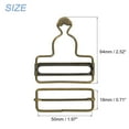 thumbnail image 2 of Unique Bargains Overall Buckles 2 Sets Retro Suspender Replacement Buckles 50mm, Bronze Tone, 2 of 6