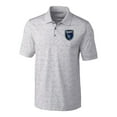 thumbnail image 2 of Men's-Cutter & Buck  Gray San Jose Earthquakes Advantage Tri-Blend Space Dye Polo, 2 of 3