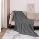 thumbnail image 5 of Frazada Manta de franela de terciopelo gris,suave,a cuadros,para sofá o cama,para todas las estaciones (1 pieza). Rkxzt, 5 of 9