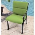 thumbnail image 2 of Jordan Manufacturing Sunbrella 44" x 22" Canvas Gingko Green Solid Rectangular Outdoor Chair Cushion with Ties and Hanger Loop, 2 of 11