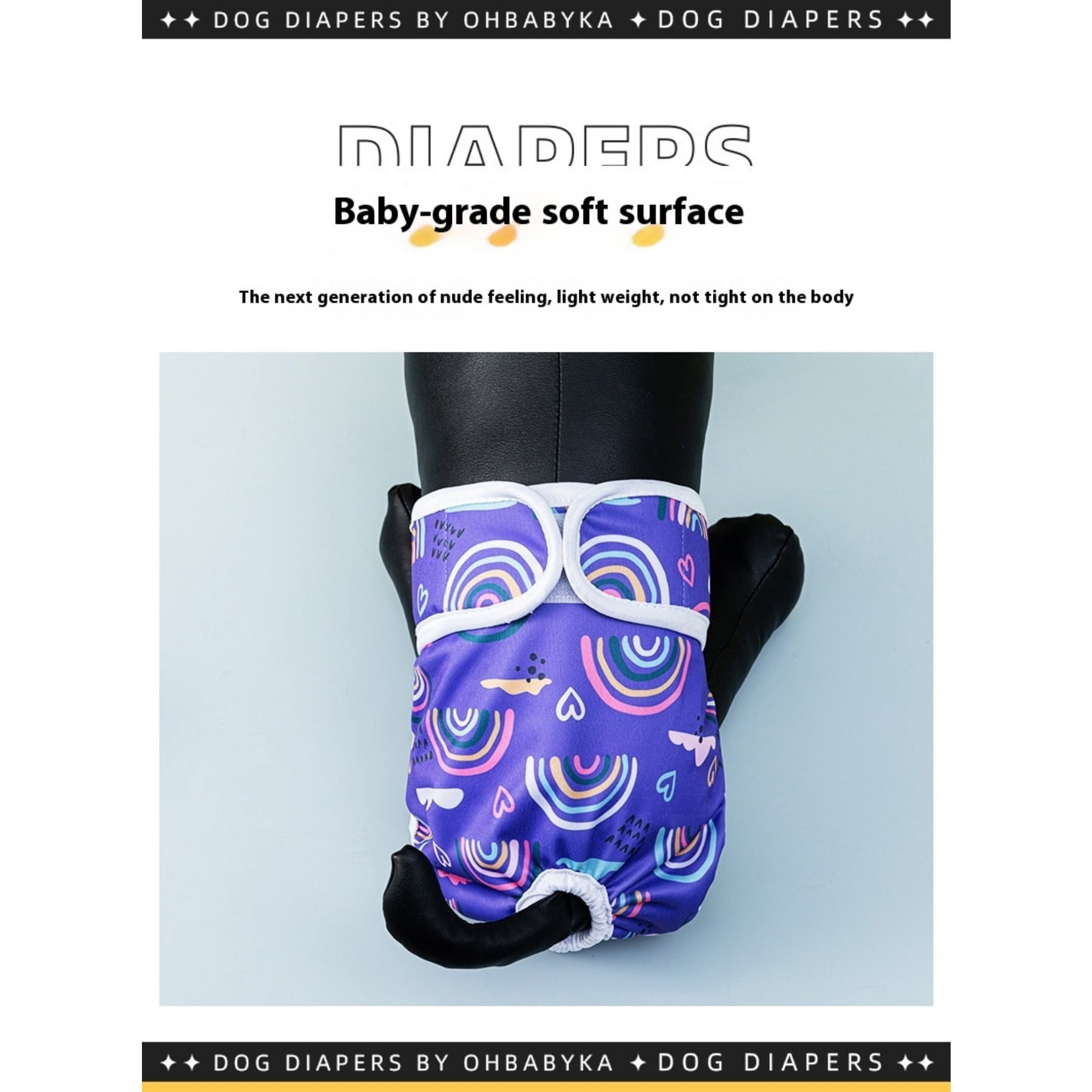 Reusable Pet Diapers for Female Dogs Washable Dog Period Underwear Anti Leakage Comfortable Cloth Panties