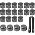 thumbnail image 1 of Couvercle de Jante d'Écrou de Roue, Roue Noire 20pcs 17mm Écrou de Roue Auto Moyeu Protection contre la Poussière Anti-Vol Capuchons de Protection, 1 of 5