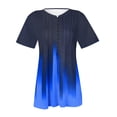 thumbnail image 4 of Pompotops T-shirt Mode Décontracté Imprimé Col Rond Manches Courtes Ample Blouse Chandail Liquidation, 4 of 5