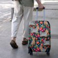 thumbnail image 3 of Yorkie Dog and Flower Florals Luggage Cover Fashion Suitcase Cover Baggage Covers Fit 25-28 Inch Luggage (Go Travel), 3 of 5