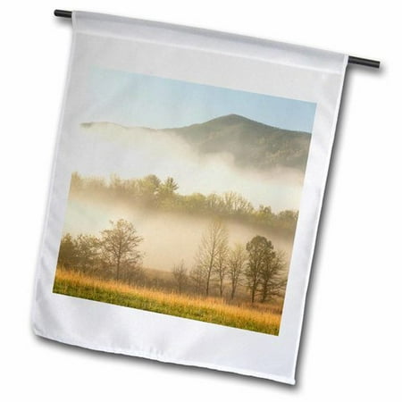 Cad Block Garden Furniture 3dRose Foggy Morning, Cades Cove, Great Smoky Mountains Np, Tennessee Polyester 1'6'' x 1' Garden Flag ()
