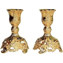 BOPORO 3 Pcs Glass Candle Holders for Pillar & Taper Candle Elegant Crystal Candlesticks Home Décor