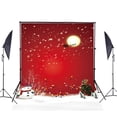 thumbnail image 1 of YUSDECOR 5x7ft Photography Backdrop for Photographers Red Wall Snowflakes Christmas Tree Backdrops for Children Studio Props, 1 of 3