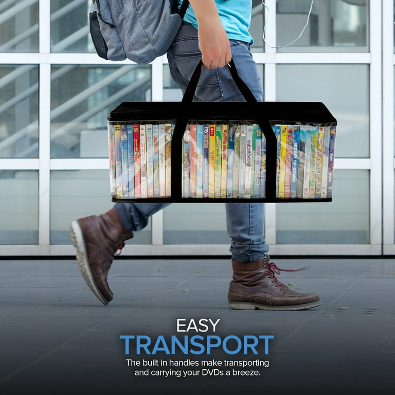 Stock Your Home DVD Storage Bags - PVC CD/DVD Organizer