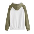 thumbnail image 3 of Jinhomg Womens 2026 Trendy Hoodies Casual Color Block Raglan Sleeve Sweatshirt Fall Loose Comfy Long Sleeve Pullover Tops with Kangaroo Pocket Brown XL, 3 of 5