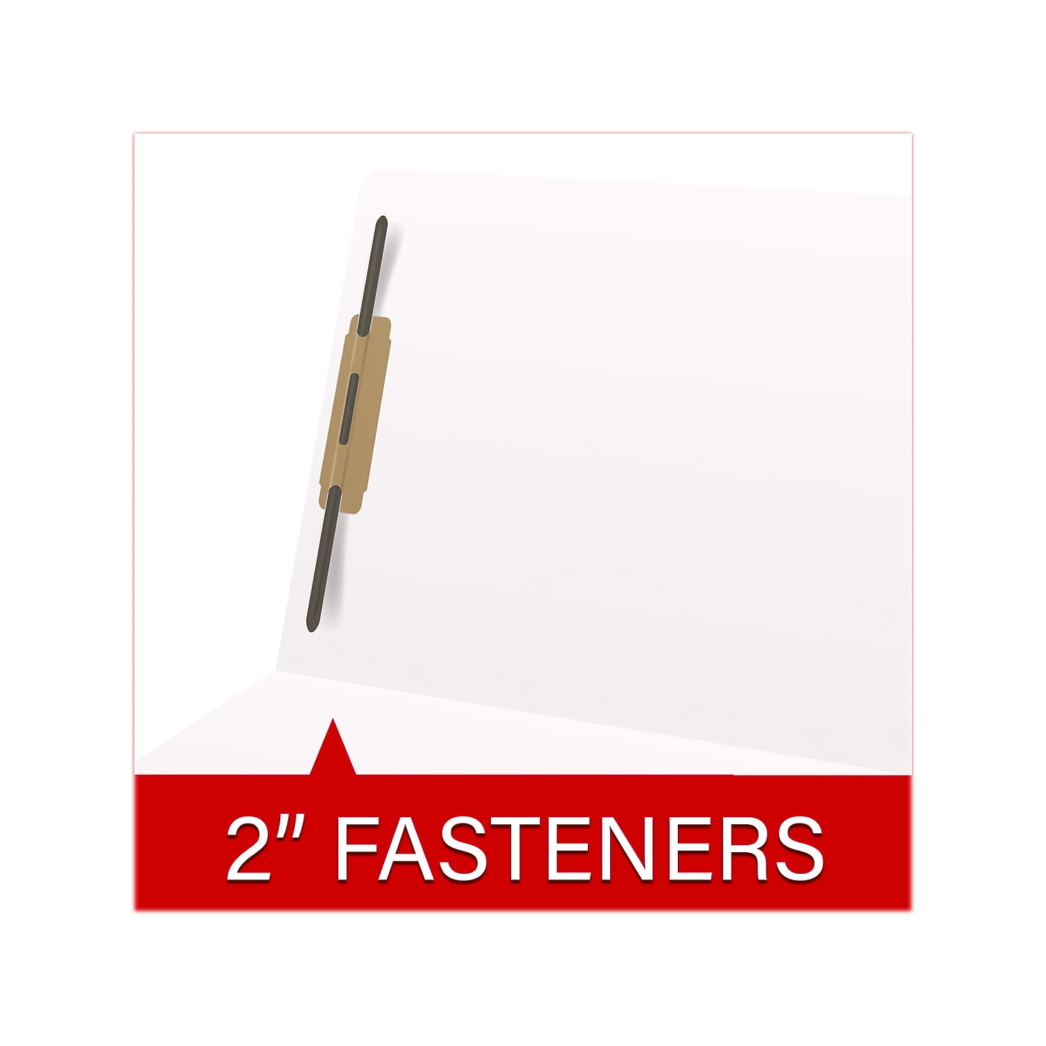 Medical Arts Press Heavy Duty End Tab File Folder Straight-Cut Letter Size White 40/Box