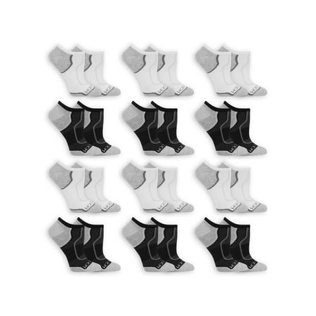 Knit Fruit - Fruit of the Loom Women's Coolzone Flat Knit No Show Socks 12 Pack