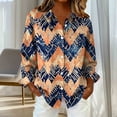 thumbnail image 4 of QQAMB Blouse for Women Plus Size Lapel Dressy Floral Printed Loose Long Sleeve Button Down Shirts Going Out Business Casual Tops, 4 of 6