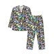 thumbnail image 1 of Balery Colored Glass Pijama para Hombre de Dos Piezas con Manga Larga, Conjunto de Dormir y Descanso Suave con Bolsillos-Large, 1 of 7