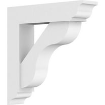 3"W X 14"D X 14"H Standard Carmel Architectural Grade Pvc Bracket With Traditional Ends
