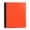 Orange, variant on Mintra Durable Premium Spiral Notebook (1 Subject - Red) - Fabric Covered Coils, Adjustable Pocket Folders, 100 Sheets