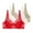 Khaki/Beige/Red, variant on 3 Pieces Floral Lace Underwire Bras Womens Plus Size Plunge Push Up T-Shirt Bras Support Demi Padded Bralette, 38/85B