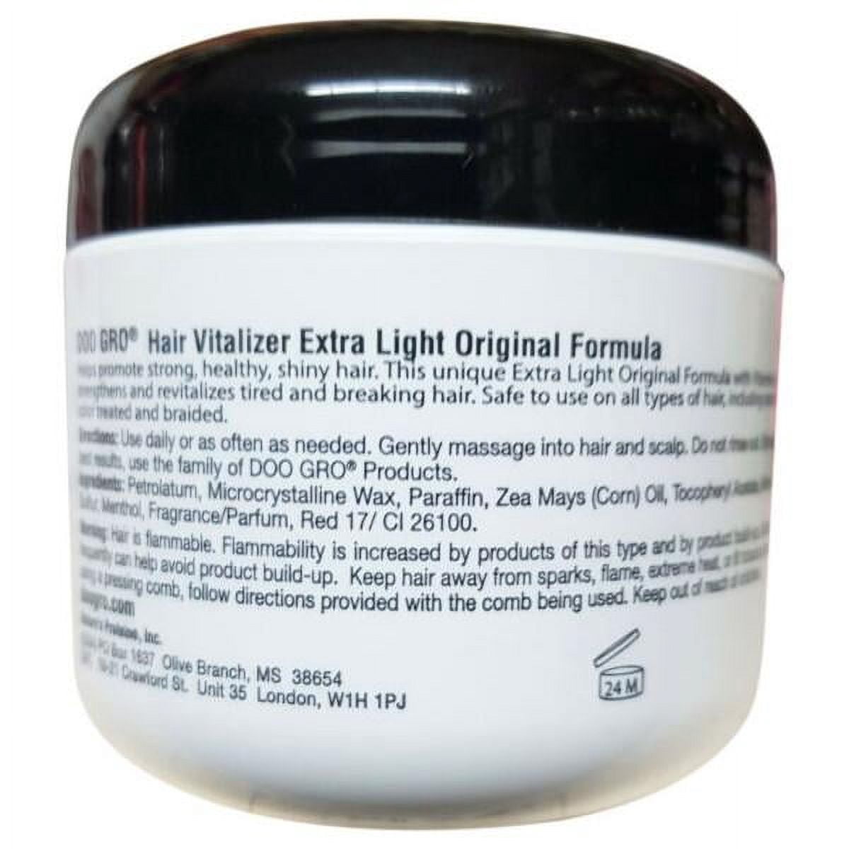 Doo Gro Medicated Hair Vitalizer, Extra Light, Original Formula, 4 Oz.,Pack of 2
