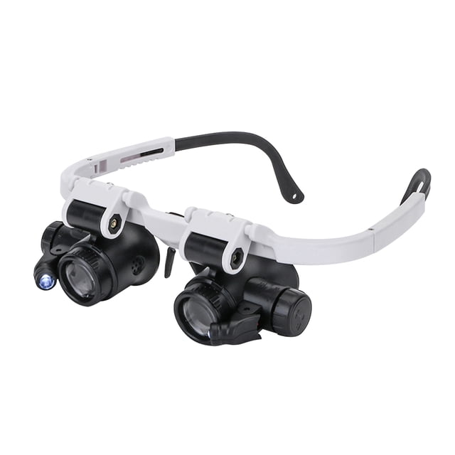Lupa telescópica Gafas Lupas Luz LED 8X / 15X / 23X Gafas de aumento Tmvgtek Piezas de repuesto para herramientas