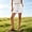 White, variant on Women's High Waisted Linen Blend Shorts, Flowy Elastic Waist with Pockets for Tummy Control, Summer Casual Beach Lounge Wear Black L