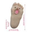 thumbnail image 2 of Mini Tongue-out Feet Object Funny Decompression Statue Soft Foot-shaped Stress ease Tool for Home Office Desktop Decoration Creative Novelty Gift for Adults, Flesh, 2 of 3