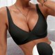thumbnail image 4 of Women's Supportive Full Cup Deep V Neck Bra No Underwire Soft Stretch Fabric Comfort Wireless Bralette Push Up Underwear color XL, 4 of 4