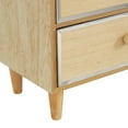 thumbnail image 4 of DecMode 3 Drawers Light Brown Wood Decorative Jewelry Box, 4 of 10