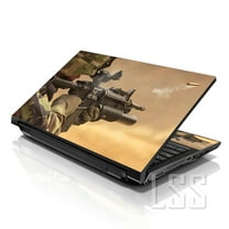 LSS 17 17.3 inch Laptop Notebook Skin Sticker Cover Art Decal Fits 16.5" 17" 17.3" 18.4" 19" (Free 2 Wrist Pad Included) Shooting Army Rifle