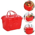 thumbnail image 1 of CHICHUMID Shopping Basket with Handles for Grocery Shopping 1Set, 1 of 8