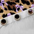 thumbnail image 4 of jejeloiu Cute Cartoon Bowtie Curtains Pack of 2 (42x84 Each),Rustic Cowhide Curtains Blackout,Purple Brown Black Bedroom Curtains For Girls Kids,Ultra Soft Home Decor, 4 of 6