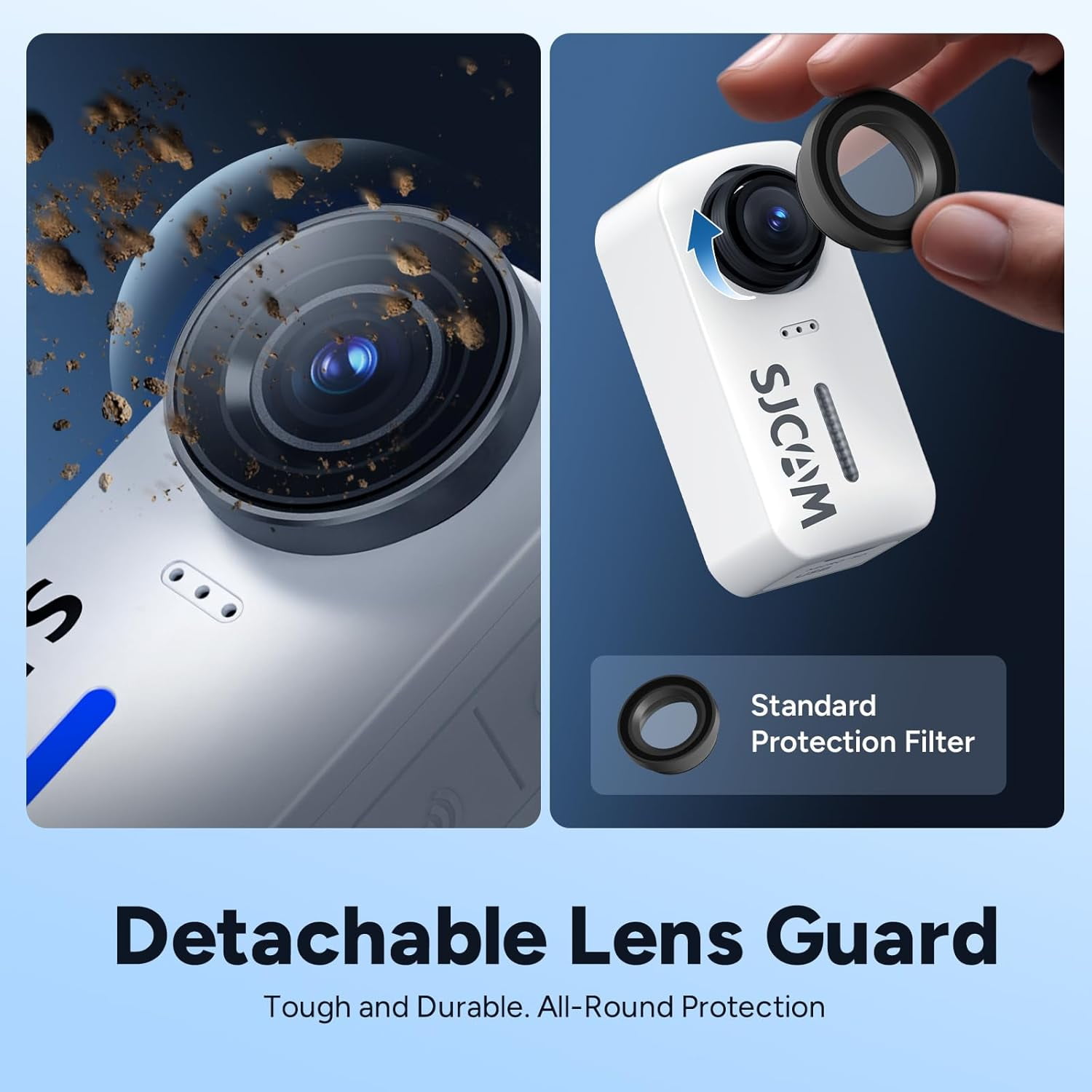 SJCAM C110+ 4K Action Camera with 6-Axis EIS, 170° Wide Angle, Magnetic Mount, Waterproof 30M, Body Camera for Vlogging, Helmet/Chest Mount Kit, Built-in Mic & WiFi, 20MP Photos (Professional)