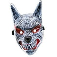 thumbnail image 1 of Déguisement d'Halloween Intégral Réaliste Effrayant Mascarade Coiffe Gris, 1 of 10