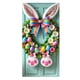thumbnail image 1 of Cubierta de puerta de bienvenida de conejo, decoración de fondo de puerta de Feliz Pascua rosa, letrero de bienvenida para puerta de entrada de Pascua para recuerdos de fiesta de Feliz Pascua, 1 of 7