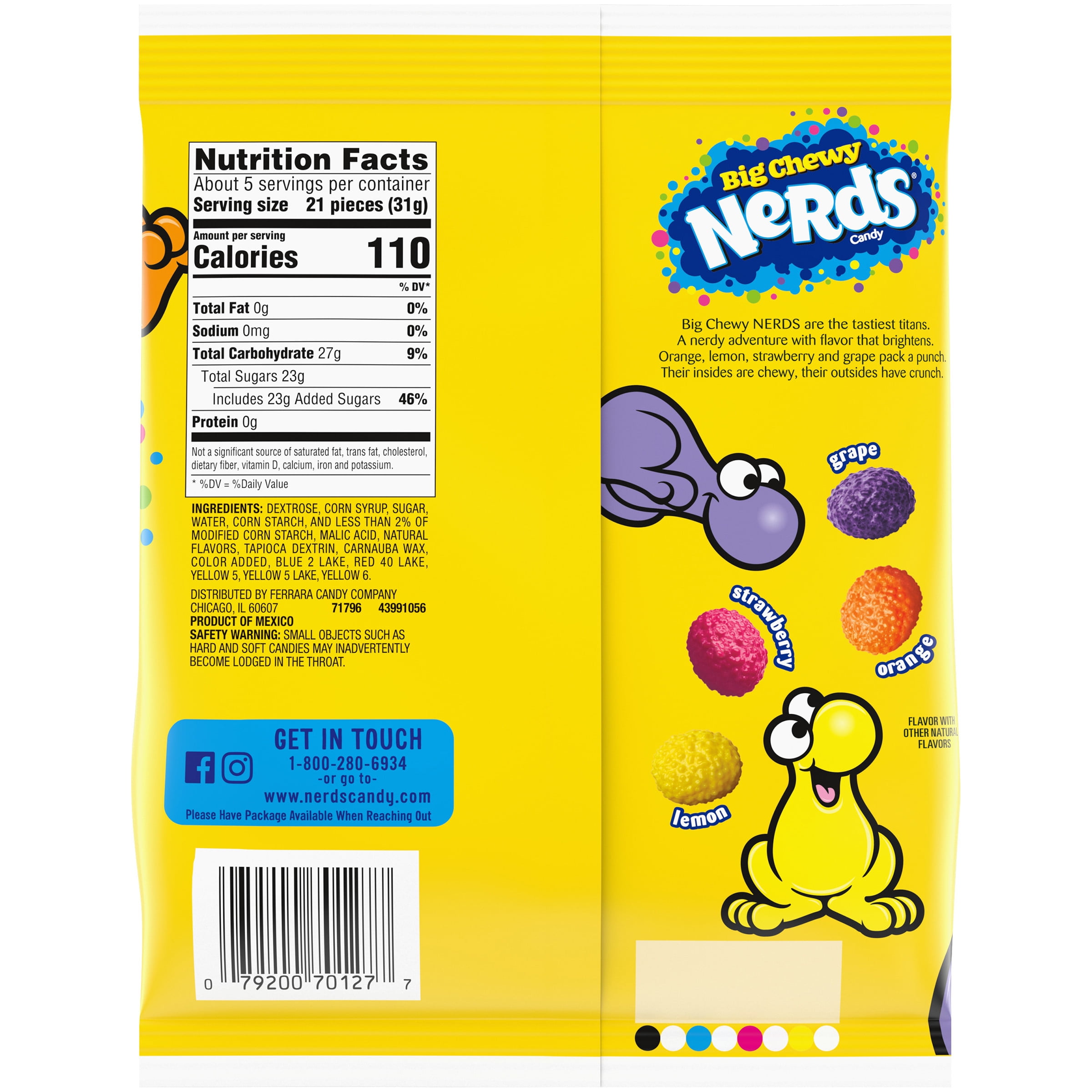 Nerds Big Chewy Candy, 6 oz