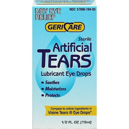 Gericare Artificial Tears Lubricating Eye Drops, 15 ml