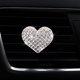 thumbnail image 3 of 4 clips de ventilación para ambientador de coche plateados para mujer, clip decorativo para ambientador de coche en forma de corazón, accesorios de ventilación para coche, adecuados para el interior del coche de mujer, la oficina y la decoración del hogar ER, 3 of 5