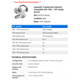 thumbnail image 2 of Automatic Transmission Solenoid - Compatible with 1990 - 1997 Honda Accord 1991 1992 1993 1994 1995 1996, 2 of 2