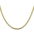 thumbnail image 3 of Solid Gold 14K 3mm Tri-color Pav Valentino with Lobster Lock Chain - 26", 3 of 9