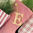 thumbnail image 2 of Perfect Red 2 Quilted Plaid Gingham Homespun Stocking with Personalized Letter J Charm by Marilee Home, 2 of 7