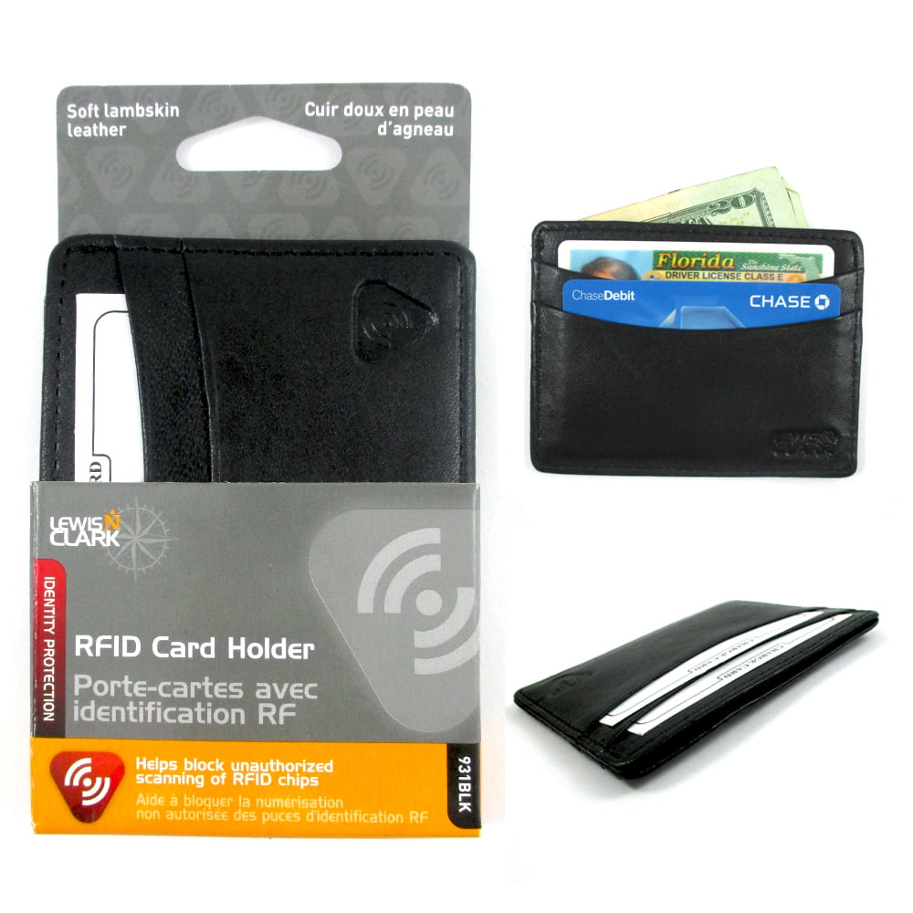 Nouveau blocage Hard Case Portefeuille Carte de crédit anti RFID numérisation protéger Support UK 