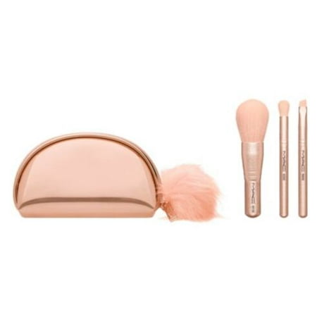 Mac Snow Ball Brush Kit/Mini Brush Bag New (Best Mac Blushes For Pale Skin)