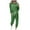 Green, variant on FAVIPT 2 Piece Solid Outfits for Women Crewneck Long Sleeve Tops Long Pants Lounge Sets with Drawstring Tracksuit Jogger Sets Pink 3XL