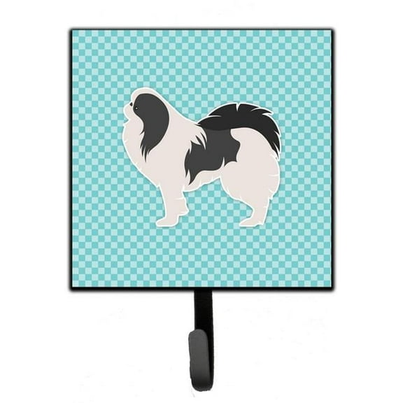 Carolines Treasures BB3737SH4 Japanese Chin Checkerboard Blue Leash or Key Holder