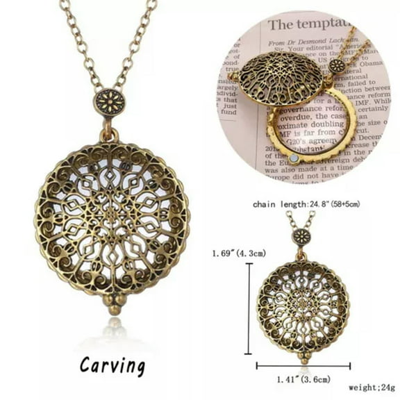Magnifying Glass Reading Sweater Necklace Magnifier Pendant Mother's Day Gift