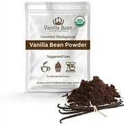 Organic Vanilla Bean Powder - 100% Pure Ground Madagascar Vanilla Powder - For Cooking, Baking, & Additional Flavoring - Add To Coffee, Tea, Yogurt, & Shakes - Raw, Unsweetened, No Fillers or Additive