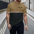 thumbnail image 2 of Mens Tops Dressy Casual 3/4 Sleeve V Neck Mens Work Blouses for Office Mens T Shirts Casual Cotton Yoga Tops Men Long Length Semi Formal Shirts Yellow, 2 of 5