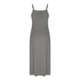 thumbnail image 5 of Lenago Maxi Dresses for Women Summer Casual V-Neck Camis Sleeveless Solid Color Beach Sundresses Boho Dresses Summer Beach Vacation Holiday Comfy Dresses S-XXXL, 5 of 7