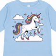 thumbnail image 4 of Inktastic Magical Unicorn on Clouds Boys or Girls Long Sleeve Toddler T-Shirt, 4 of 5